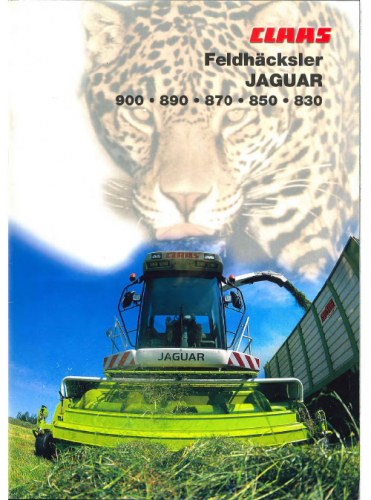 Claas 492 Jaguar-900-890-870-850-830 Deutsch